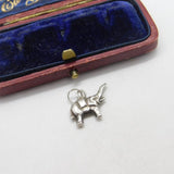 Sterling Silver Elephant Charm Pendant Vintage c1970