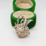 Sterling Silver Opening Water Jug Charm Pendant Vintage c1970