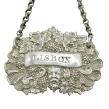 George IV Sterling Silver Bacchus Pattern 'Lisbon' Decanter Label Antique 1829