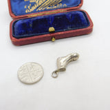 Sterling Silver Football Boot Charm Pendant Vintage c1970