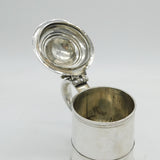 Queen Anne Britannia Silver Lidded Pint Tankard Antique 1710 London
