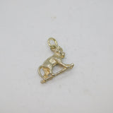 Sterling Silver Climbing Monkey Charm Pendant Vintage c1970