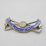 Sterling Silver Enamel 'Society of London Lady Golf Captains' Brooch Vintage
