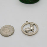 Sterling Silver Aries the Ram Zodiac Charm Pendant Vintage c1970