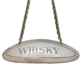 Sterling Silver Whisky Decanter Label VIntage 1964 Birmingham