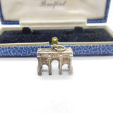 Sterling Silver Marble Arch Monument London Charm Pendant Vintage c1970