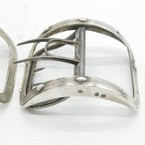George III Pair of Sterling Silver Belt Buckles Antique 1796 London