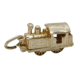 Sterling Silver NUVO Opening Steam Locomotive Charm Pendant Vintage c1970s