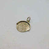 Sterling Silver Good Luck Spinner Charm Pendant Vintage c1970
