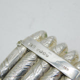 Victorian Sterling Silver Novelty Cigar Form Vesta Case Antique 1887 Birmingham