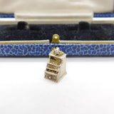 Sterling Silver Traditional Cash Register Charm Pendant Vintage c1970