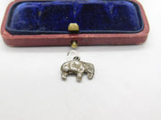 Sterling Silver Little Elephant Charm Pendant Vintage c1970