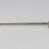 19th Century Sterling Silver & Cabochon Moonstone Bar Brooch Antique c1880