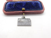 Sterling Silver State of Kansas USA Charm Pendant Vintage c1970