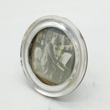 Sterling Silver Circular Picture Frame Antique 1921 Birmingham Art Deco