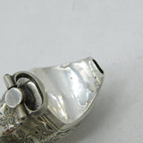 George III Sterling Silver Red Agate Baby Rattle & Teether Antique c1780s