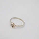 Sterling Silver Daisy Flower Dress Ring Vintage c1970 Size M 1/2