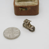 Sterling Silver Mother Hubbard Family in the Shoe Charm Pendant Vintage c1970