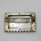 Victorian Sterling Silver & Gold Aesthetic Movement Owl & Insect Brooch Antique