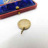 Sterling Silver George VI Threepence Coin Charm Pendant Vintage 1940