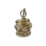 Sterling Silver Royal Crown Charm Pendant Vintage c1970