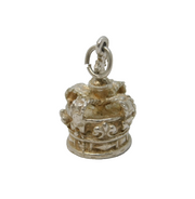 Sterling Silver Royal Crown Charm Pendant Vintage c1970
