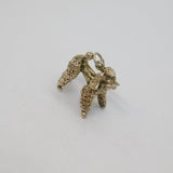 Sterling Silver Large Poodle Dog Charm Pendant Vintage c1970s