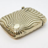 Victorian Silver Plated Swirl Pattern Vesta Case Antique c1880s