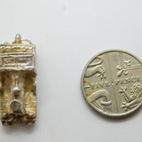 Sterling Silver Steam Engine Charm Pendant Vintage c1970