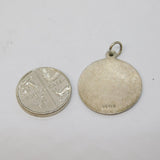 Sterling Silver St Christopher Charm Pendant Vintage c1970