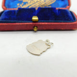 Sterling Silver Enamel Buckfast Abbey Travel Shield Charm Pendant Vintage c1970