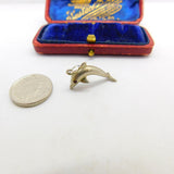 Sterling Silver Dolphin Charm Pendant Vintage c1970