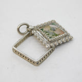 Charles Horner Victorian Sterling Silver Essex Crystal Thistle Pendant Antique