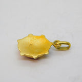 18ct Yellow Gold & Enamel Ladybird Bug Charm Pendant Vintage c1970s