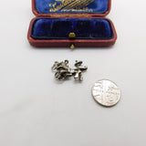 Sterling Silver Rickshaw Charm Pendant Vintage c1970