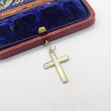 Sterling Silver Cross Crucifix Charm Pendant Vintage c1970