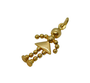 9ct Yellow Gold Articulated Doll Charm Pendant Vintage 1991 Birmingham
