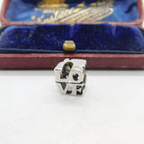 Sterling Silver Love Cube Charm Pendant Vintage c1970