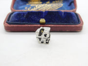 Sterling Silver Love Cube Charm Pendant Vintage c1970