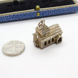 Sterling Silver Nuvo Openable Church on a Wedding Day Charm Vintage c1970