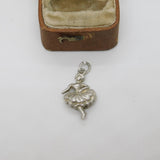 Sterling Silver Ballerina Charm Pendant Vintage c1970