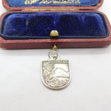 Sterling Silver Lugano Italy Charm Pendant Vintage c1970