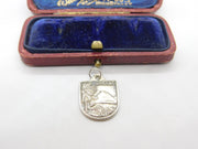 Sterling Silver Lugano Italy Charm Pendant Vintage c1970