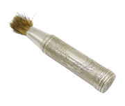 Victorian Sterling Silver Travelling Shaving Brush Antique 1865 London