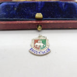 Sterling Silver & Enamel Coventry Crest Charm Pendant Vintage c1970