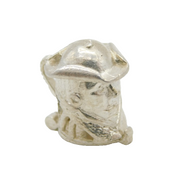 Sterling Silver Opening Bottle in Toby Jug Charm Pendant Vintage c1970