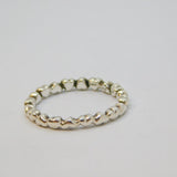 Sterling Silver Joined Hearts Stacking Band Ring Vintage c1970 Size O 1/2