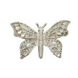 Sterling Silver Small Butterfly Sweetheart Brooch Vintage c1970