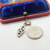 Sterling Silver Celtic Symbol Charm Pendant Vintage c1970