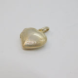 Sterling Silver Puff Heart Small Locket Keepsake Charm Pendant Vintage c1970